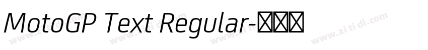 MotoGP Text Regular字体转换